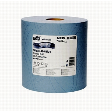 Industrielles Heavy-Duty Putzpapier auf Rolle - W1/W2 - blau